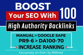 I will boost your site ranking with white hat dofollow high da SEO backlinks