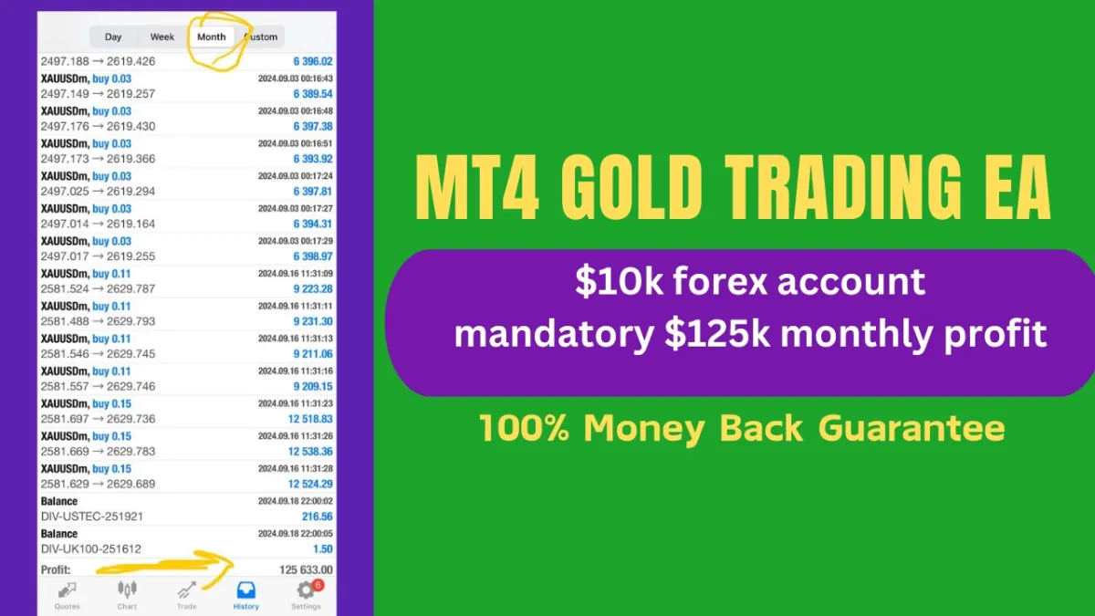 i will provide Trading Bot that makes $125k Monthly profit